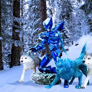 Lot de 2 Loup d'accompagnement pour Ging